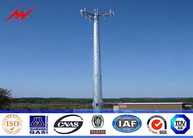 中国 鋼鉄 100ft モノラル ポーランド人移動式携帯電話タワーは/先を細くしましたり/フランジを付けたようになった鋼鉄ポーランド人 サプライヤー