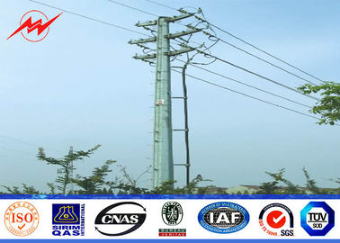 中国 電力配分の送電線のための 30FT 69kv 鋼鉄電信柱のあたり サプライヤー