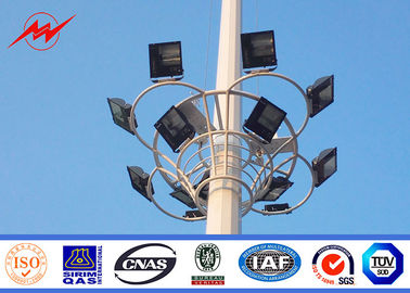 中国 高いマストの照明装置のための反腐食の競技場の鋼鉄電柱 サプライヤー
