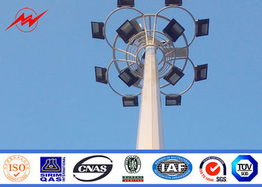 中国 競技場のフットボールのためのカスタマイズされた18mの多角形の高いマストの街灯柱 サプライヤー