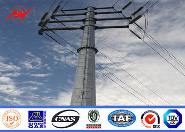 中国 160 電流を通された鋼鉄電信柱 13.4kv の強力な送電線 Km/h 30 M/S サプライヤー