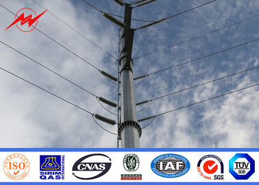 中国 132kv伝達電力線のための12m電気鋼鉄電信柱 サプライヤー