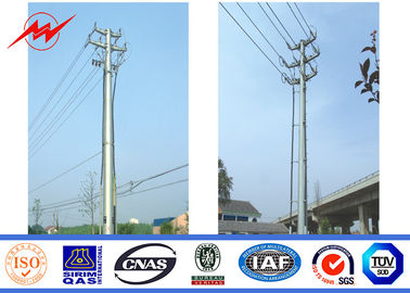 中国 ISOの承認の単一回路によって電流を通される鋼鉄電柱25 M 6mmの電力線ポーランド人 サプライヤー