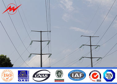 中国 優雅な電気の配分ラインのための出現によって電流を通される鋼鉄電信柱 サプライヤー