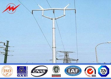 中国 ASTMのA123によって電流を通される標準的な鋼鉄電柱の配分69のKVの電力線ポーランド人 サプライヤー