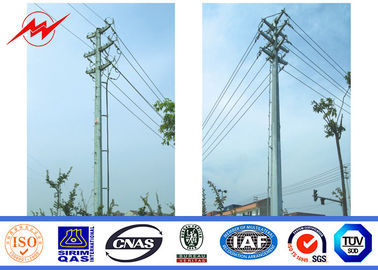 中国 電流を通されたカメルーン瀝青Gr50との9m - 13mの電気鋼鉄電柱 サプライヤー
