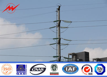 中国 アフリカの瀝青35Mの二重回路によって電流を通される鋼鉄電柱10のKV - 550のKV サプライヤー