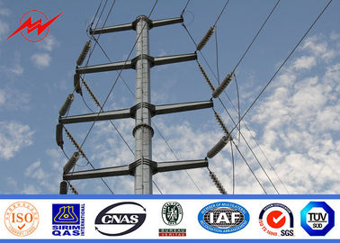 中国 220kv倍回路の架空送電線の鋼鉄タワーのための鋼鉄電柱伝達 サプライヤー