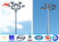 二重照明器具キャリッジ リングを持つ習慣によって電流を通される高いマスト街灯柱 サプライヤー