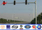 3m の高速道路の信号ポーランド人の 1500mm 二重ブラケットの跨線橋の金属街灯柱 サプライヤー