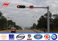 ISO 9001 のアンカー・ボルトを持つ耐久の単一の腕信号の道街灯柱 サプライヤー