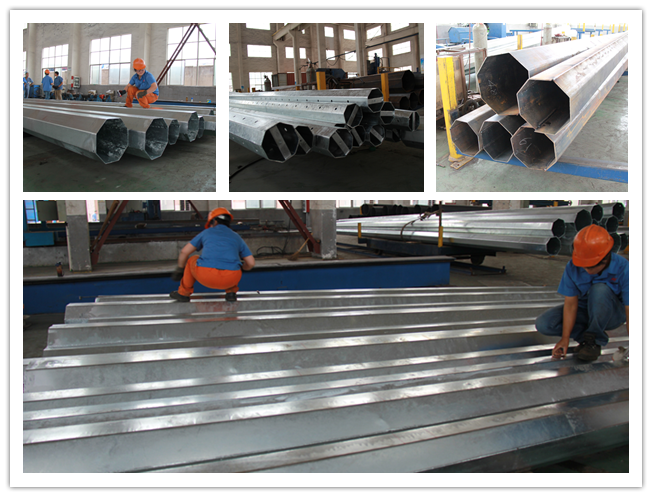 電源伝送管型塔柱 円形電気鋼 ASTM A123 0