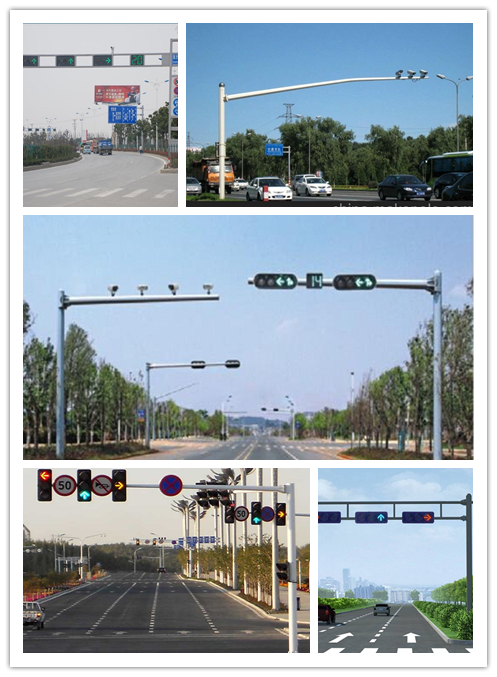 専門の信号ポーランド人、自動 LED の交通標識の道の街灯柱 0