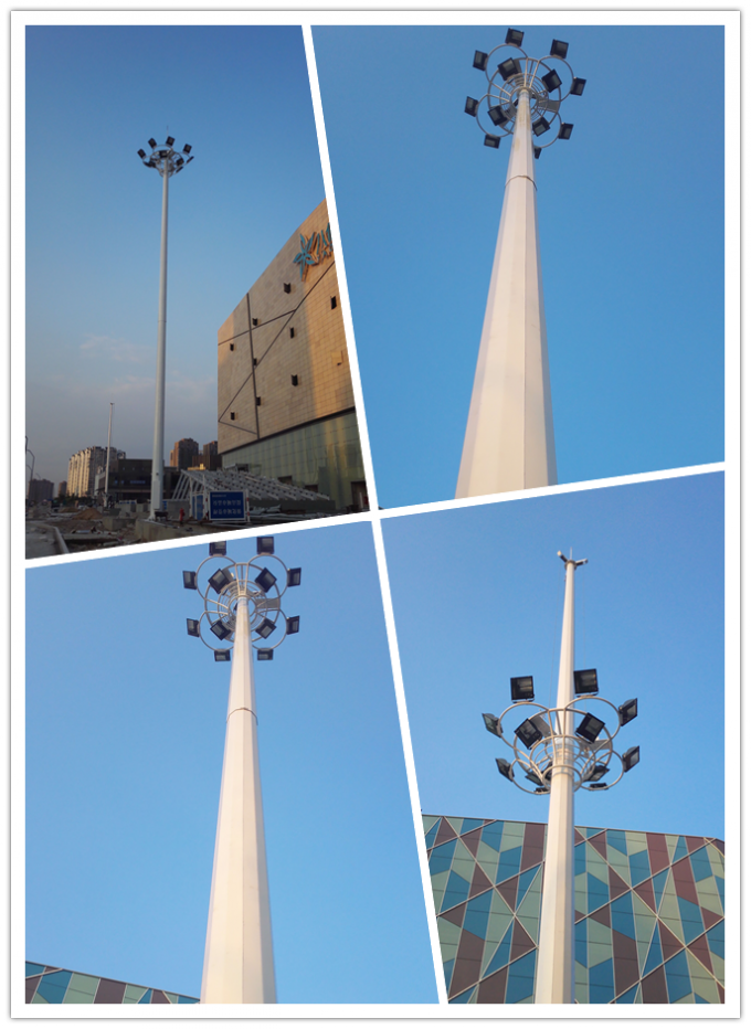 街灯柱、BV の外の 80M の高いマストを塗る 1000W をつける広場 1
