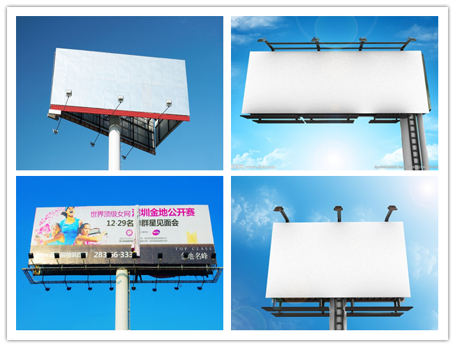 高く明るい鋼鉄屋外の掲示板の広告の構造フル カラーの外LEDの掲示板 1