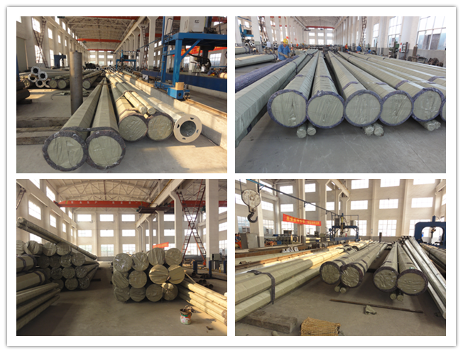 ライン プロジェクトのための 10-500kv 鋼鉄伝達ポーランド人鋼鉄電柱 2