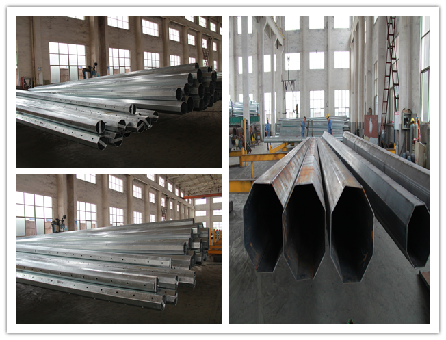 アフリカの配分ライン プロジェクトのための16Mの電気鋼鉄実用的な電柱 2