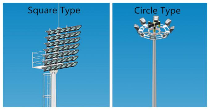 システムを高く上げるAotumaticと自動六角形/八角形の30m高いマスト街灯柱 0