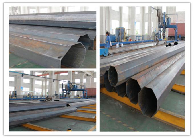 ASTM A572/S355 18mの高圧電気プロジェクト0のための1200dan鋼鉄電柱