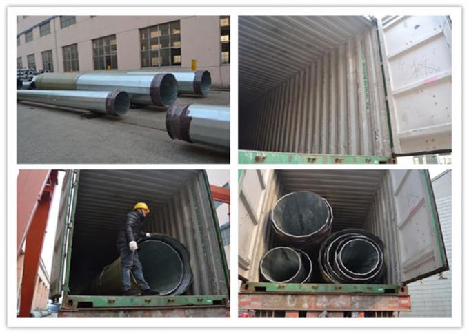 10kv -亜鉛めっきの表面処理1の550kv鋼鉄管状のポーランド人
