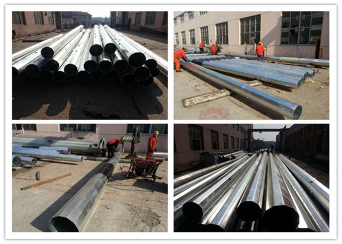 1 12m 800Dan Hot Dip Galvanized Utility電柱For Electrical Distribution Line