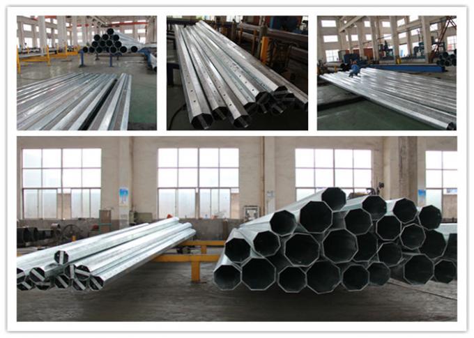0 12m 800Dan Hot Dip Galvanized Utility電柱For Electrical Distribution Line