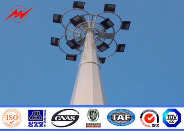 中国 スリップの円形ランプのパネルを持つ共同瀝青 3mm の 20m 高いマスト街灯柱 サプライヤー