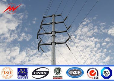 中国 送電線プロジェクトのための電気の配分12mの管状の鋼鉄電柱 サプライヤー