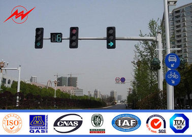 中国 6.5mの高さの高いマスト ポーランド人/LEDの交通標識のための道の街灯柱、ISO9001標準 サプライヤー
