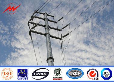 中国 高圧実用的な電柱の電気配分ライン鋼鉄電信柱 サプライヤー