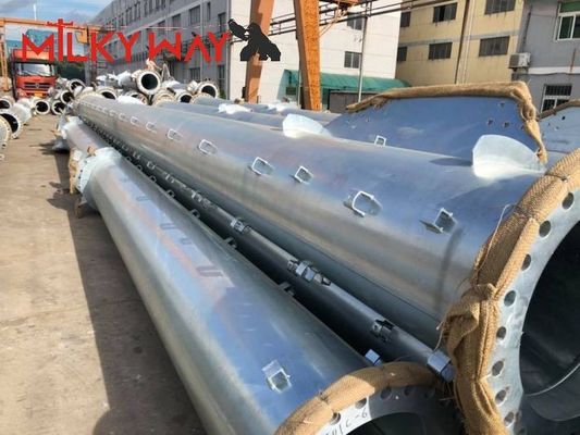 中国 16m 18m 高さ 円柱型電源ポール 5mm 厚さ ASTM A123 振動規格 サプライヤー