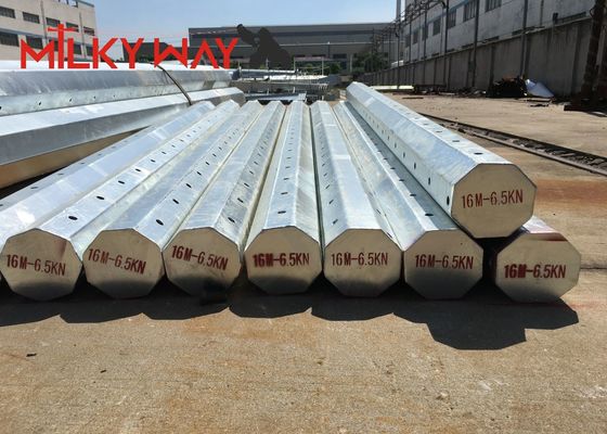 中国 Hot Dip Galvanized Electrical Power Pole for Power Transmission with Customized Height サプライヤー