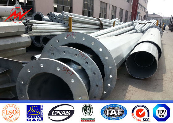 中国 8つの側面5knは14mの鋼鉄電柱の埋葬のタイプ亜鉛めっきの標準に荷を積む サプライヤー