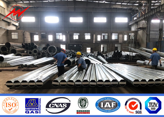 80FT 90FT 138KV Galvanized Utility Power Poles for Electrical Distribution サプライヤー