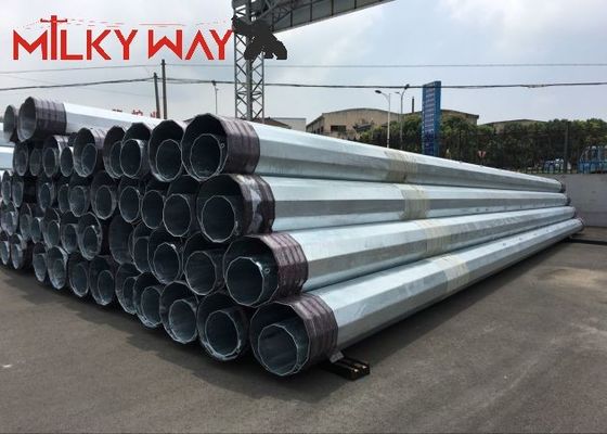 12M 16KN スチール管状電極 電気配送線送電プロジェクト サプライヤー
