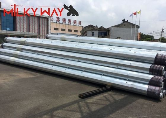 12M 16KN スチール管状電極 電気配送線送電プロジェクト サプライヤー