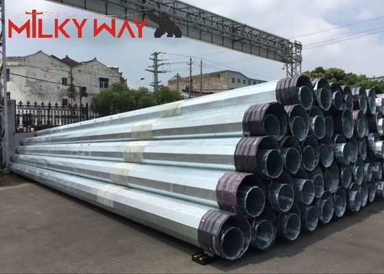 12M 16KN スチール管状電極 電気配送線送電プロジェクト サプライヤー