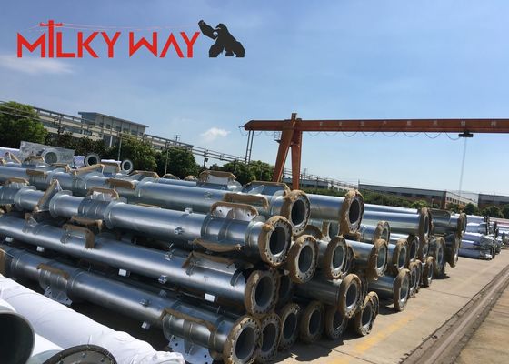 14m-21m Galvanized Steel Power Transmission Poles for Utility Line サプライヤー