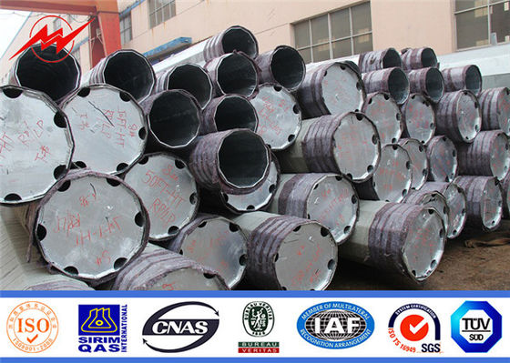 80FT 90FT 138KV Galvanized Steel Power Poles for Electrical Distribution サプライヤー