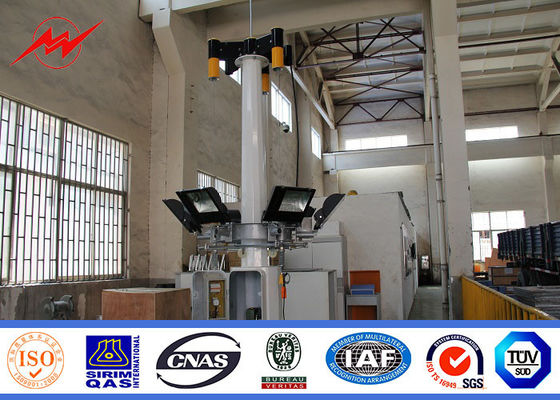 持ち上がるシステムが付いている防食剤 30m のフットボール スタジアムの高いマストの軽いタワー