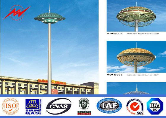 カスタマイズされた 30m Q345 は持ち上がるシステムが付いている高いマスト ポーランド人に電流を通しました