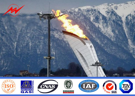 64 の洪水の照明設備までのための Headframe 典型的な 45m の円錐電流を通された高いマスト ポーランド人