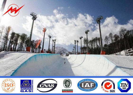 35m の持ち上がるシステムとの公園の照明のための円形の高いマストの棒