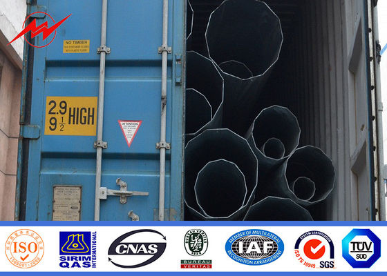 カスタマイズされた 50FT の電力は 110kv 伝達のための鋼鉄ポーランド人に電流を通しました