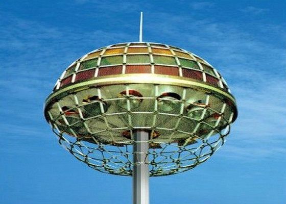 海港の照明のための 55m の熱いすくいの亜鉛めっきの ourdoor の高いマスト ポーランド人