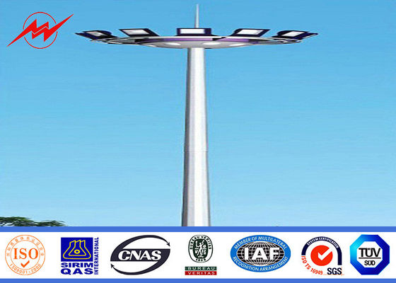 Q345 競技場のための鋼鉄棒の鋼鉄管状の棒の高いマスト ポーランド人