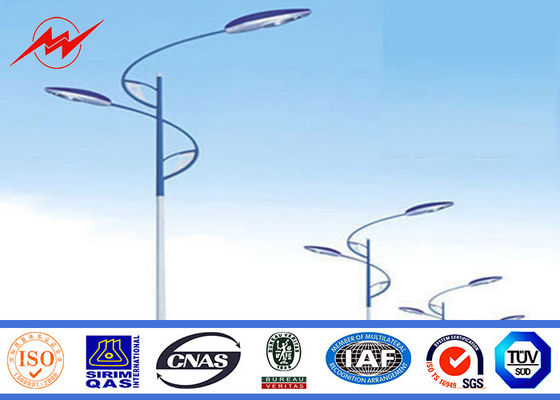 7mm 3mm の壁厚さの二重アウトリーチはハイウェー ライト設計のための鋼鉄ポーランド人に電流を通しました