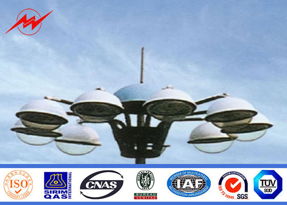 サッカー競技場は 30 メートル持ち上がるシステムが付いている高いマスト ポーランド人に電流を通しました