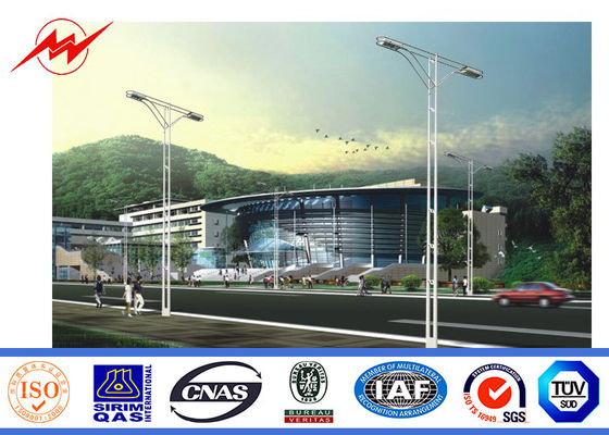 道の照明のための太陽 2.75mm 12m 二重アウトリーチによって電流を通される鋼鉄ポーランド人