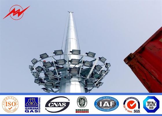 熱いすくいはドアのスポーツ・センターのための高いマストのポール・ライトに電流を通しました